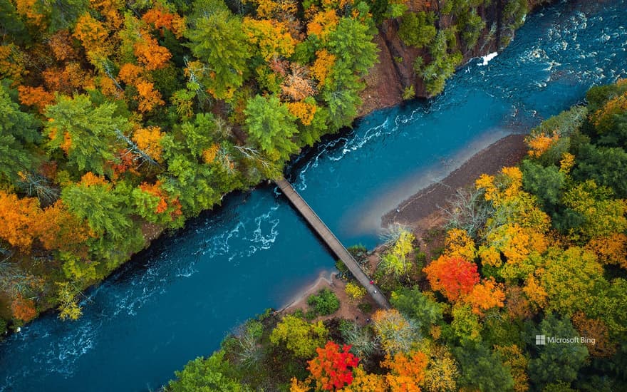 Bad River in Copper Falls State Park, Wisconsin