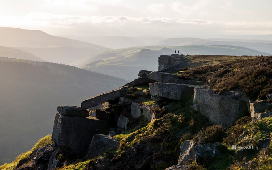 Bamford Edge, Peak District National Park, Derbyshire, England