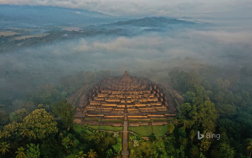 Borobudur in Central Java, Indonesia