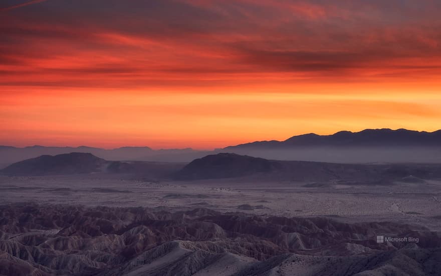 Borrego Badlands, Anza-Borrego Desert State Park, California, USA