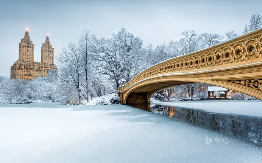 Bow Bridge in Central Park, New York City