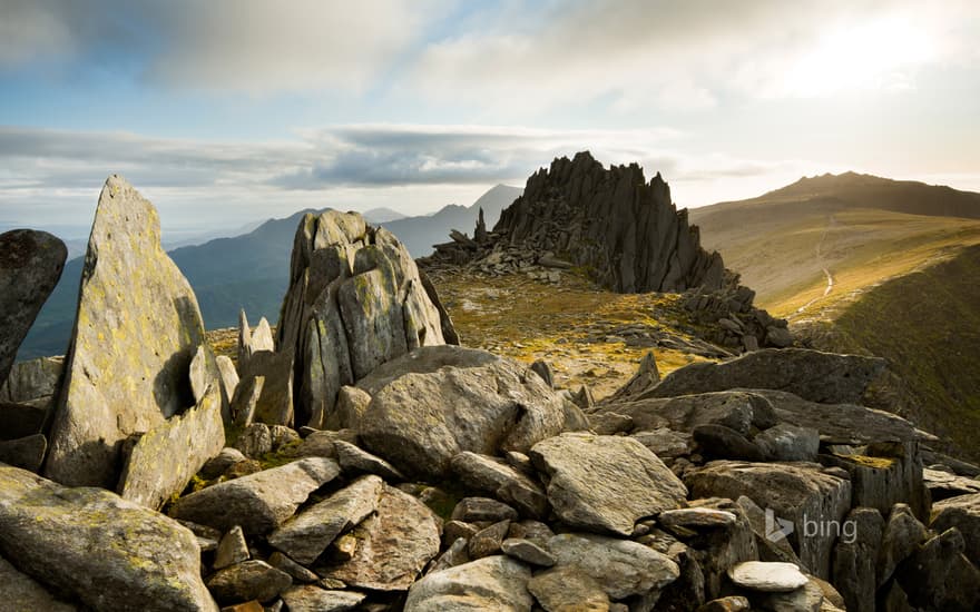 Castell y Gwynt on Glyder Fach in Snowdonia, Wales