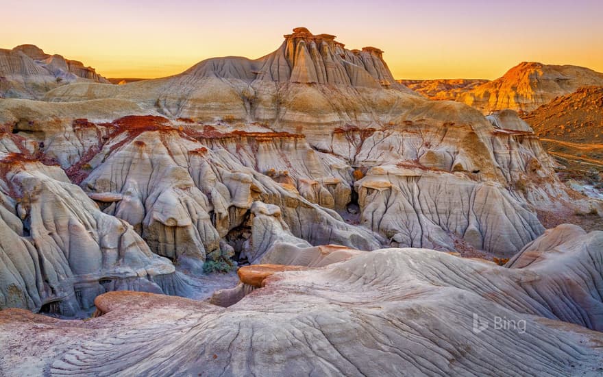 Sunset at Dinosaur Provincial Park, Alberta, Canada