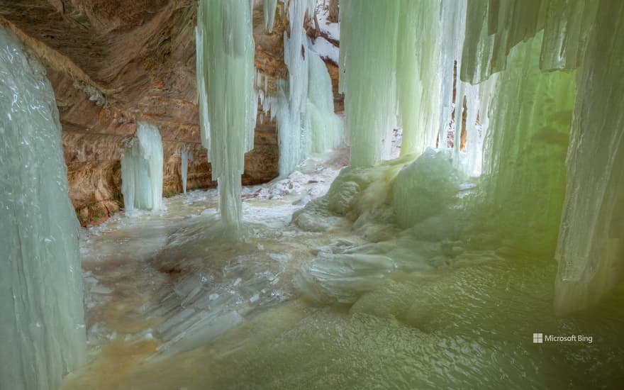 Eben Ice Caves, Upper Peninsula, Michigan