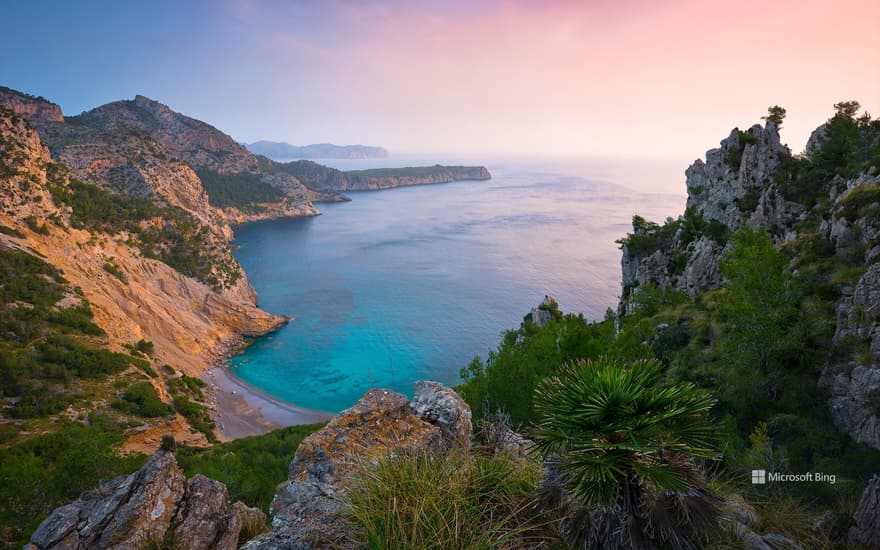 Playa des Coll Baix in Mallorca, Balearic Islands, Spain