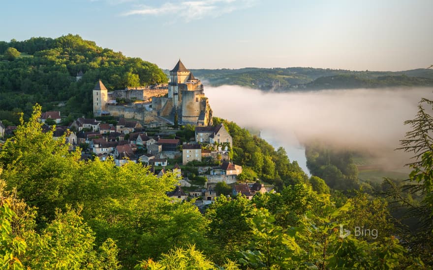 Chateau de Castelnaud in Perigord, France