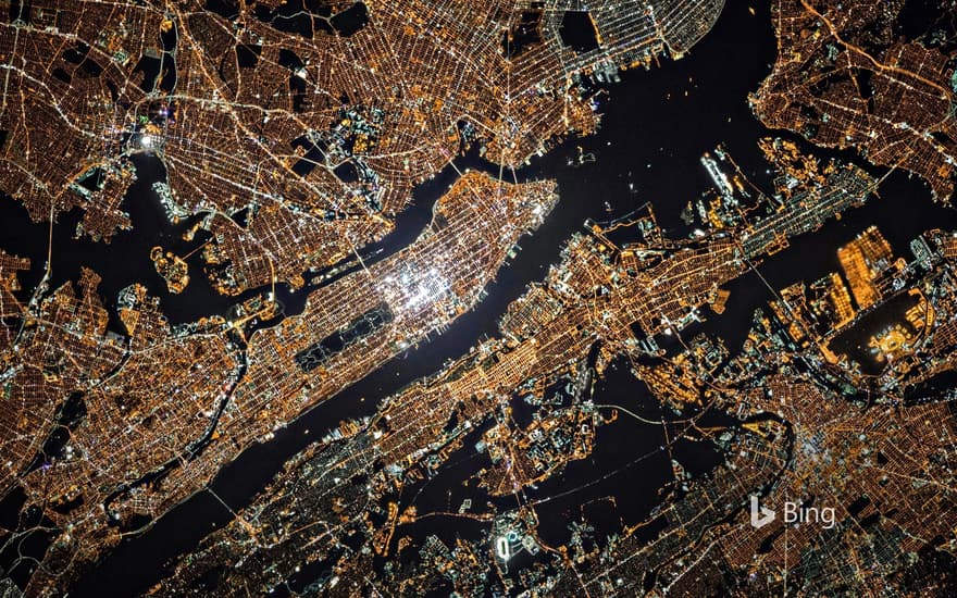 View of New York City from the International Space Station