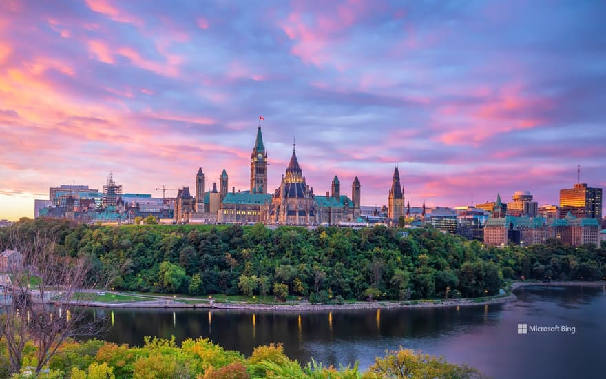 Parliament Hill in Ottawa, Ontario, Canada