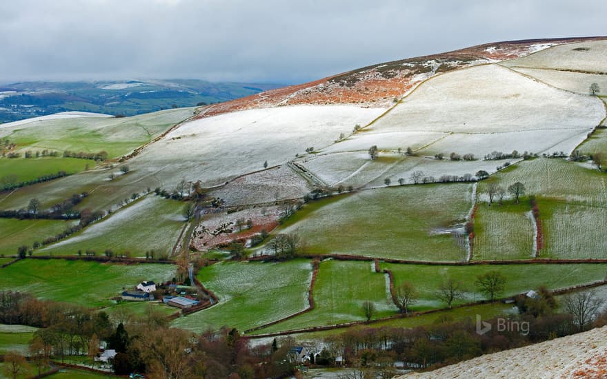 Powys County in Wales