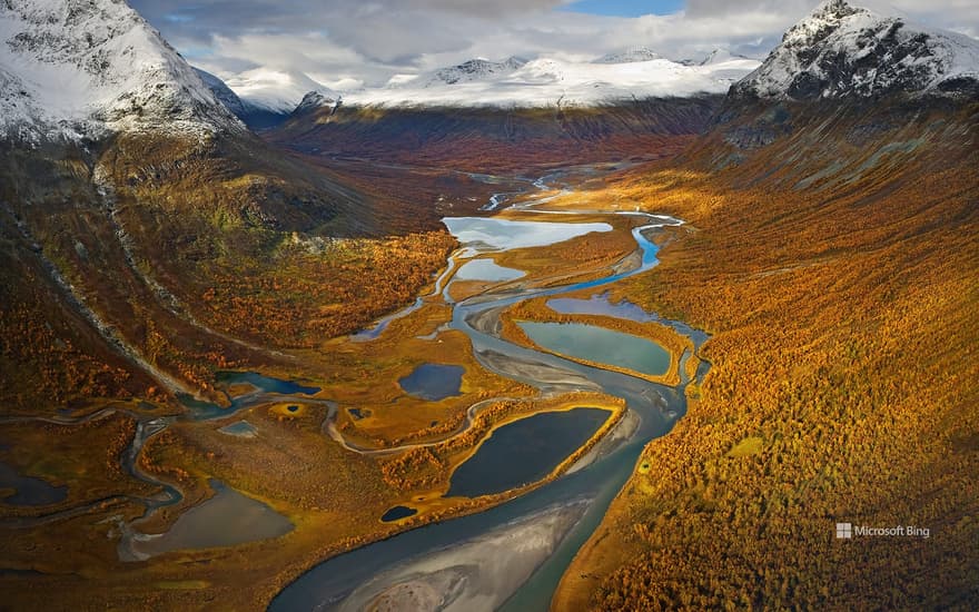 Rapa Valley in Sarek National Park, Sweden