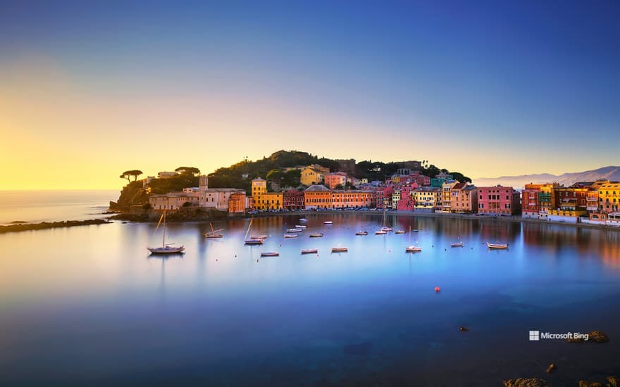 Baia del Silenzio in Sestri Levante, Liguria, Italy