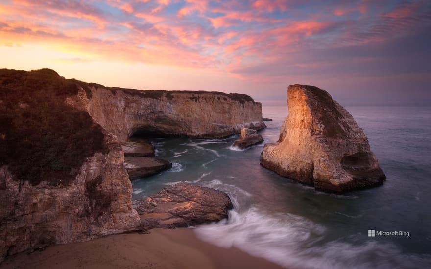 Shark Fin Cove, Davenport, California