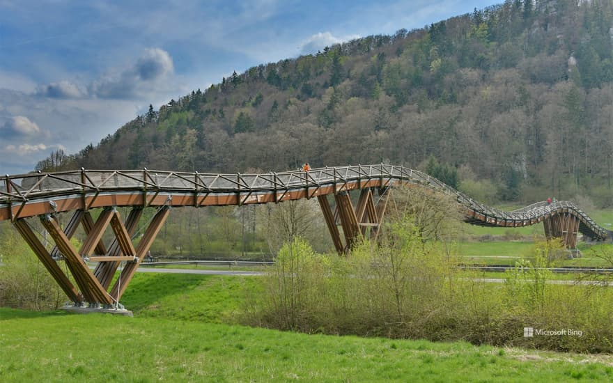 Tatzelwurm wooden bridge, Essing,