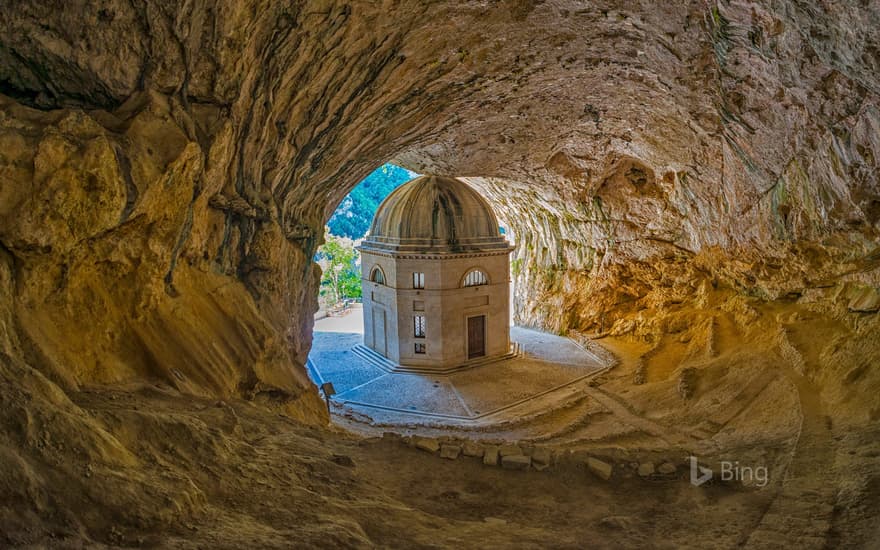 Temple of Valadier, Genga, Italy