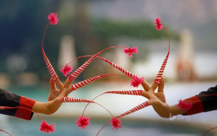 Fingernail dancers’ hands in Thailand